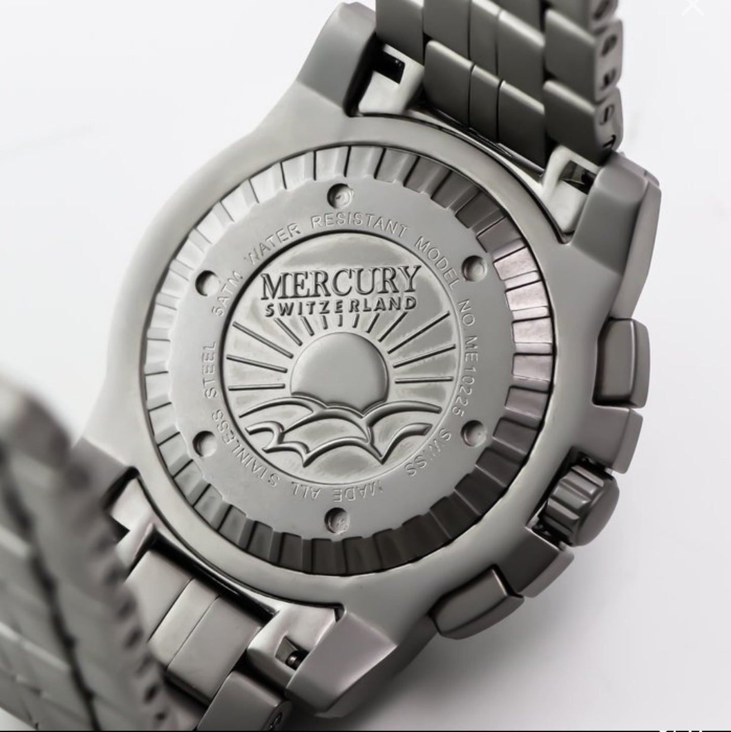 MERCURY • Swiss Chronograph Watch • Stainless Steel Quartz• ME10225-SS-3