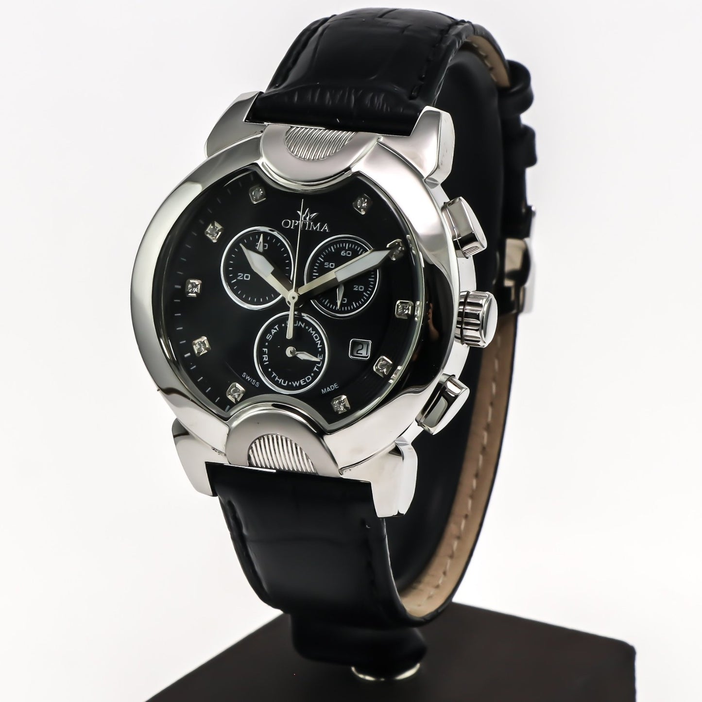 Optima • Swiss Chronograph Watch • 45.9mm • Quartz • 3ATM • OSC233