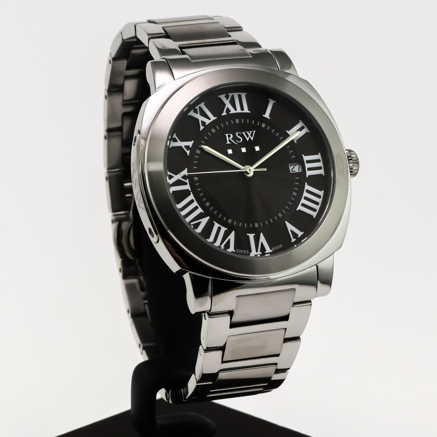 RSW • Swiss Watch • Stainless Steel • 46.80mm• Quartz • 5ATM • RSWM118
