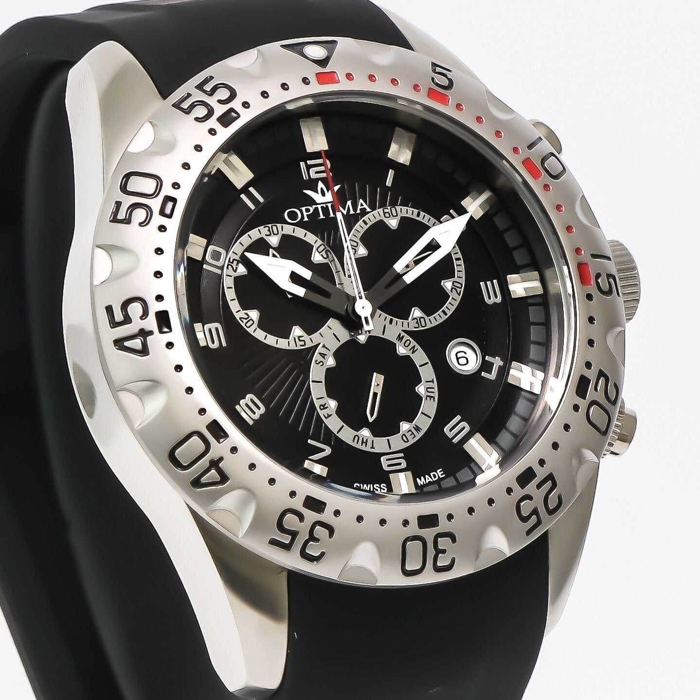 Optima • 45.36mm • Swiss Ronda Watch • Date SubDay • 5ATM • OSC339-SL-1