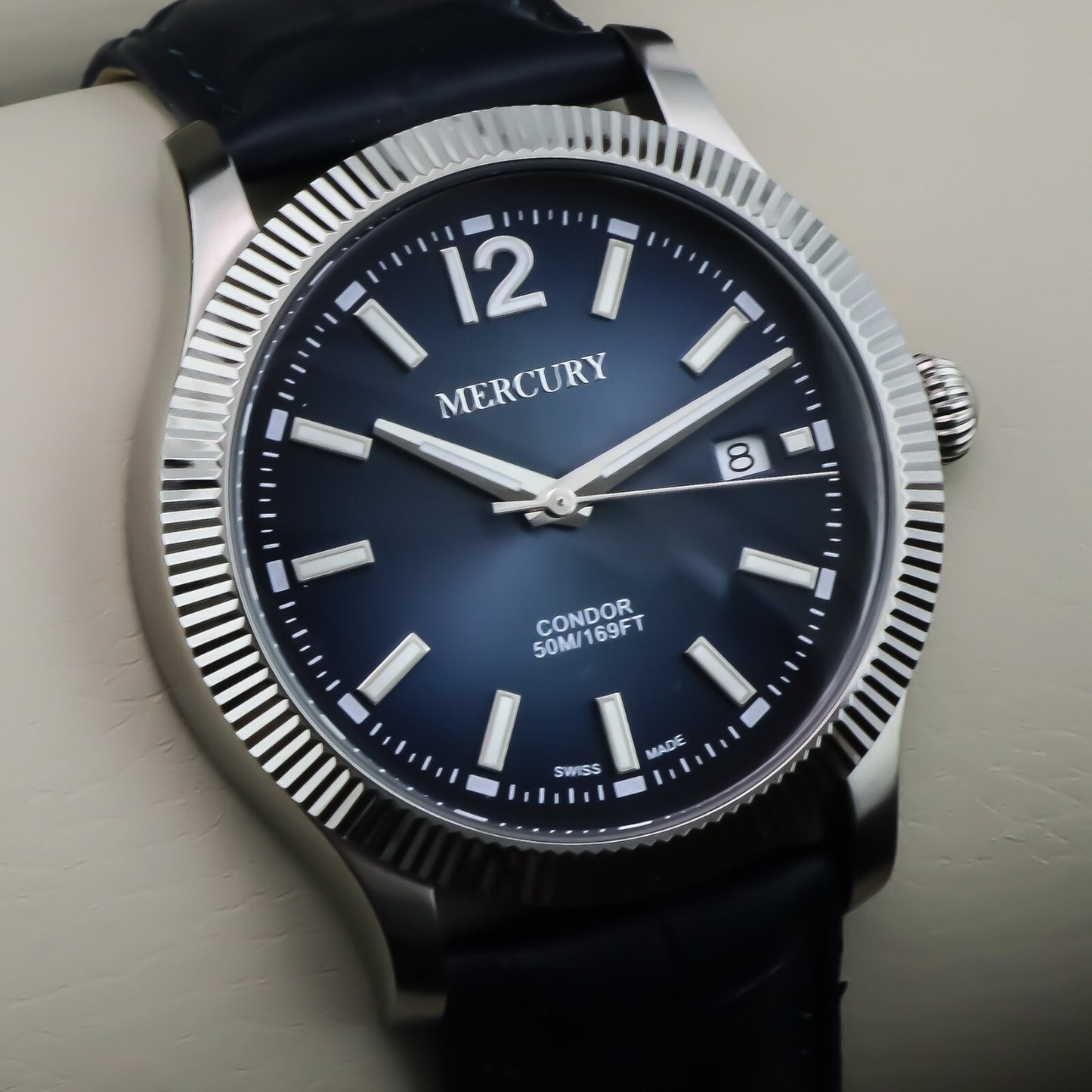 Mercury • Swiss Chronograph Watch • Stainless Steel • 45mm • Quartz • 5ATM