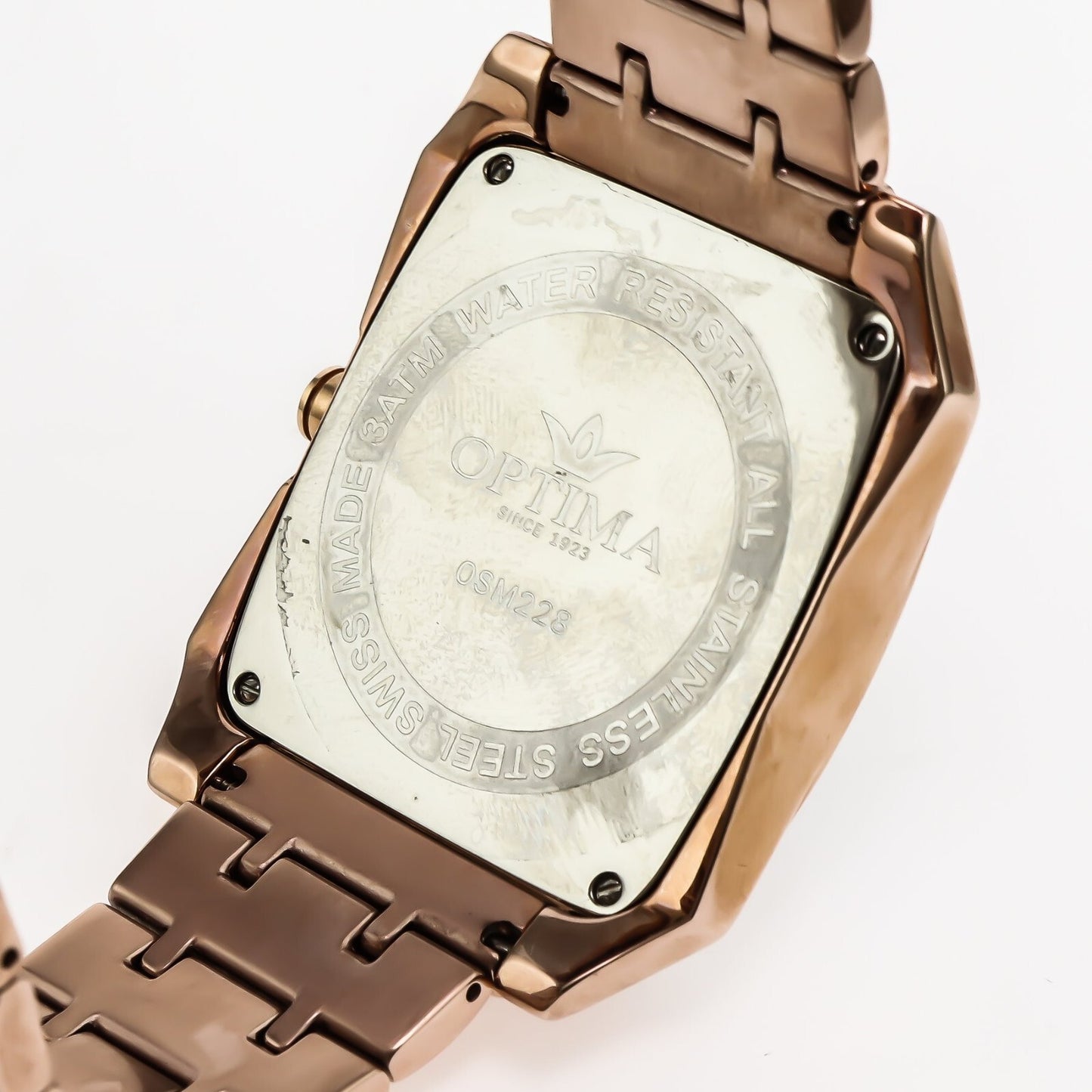 Optima • Reloj suizo • Acero inoxidable • 39 mm • Cuarzo • 3 ATM • OSM228
