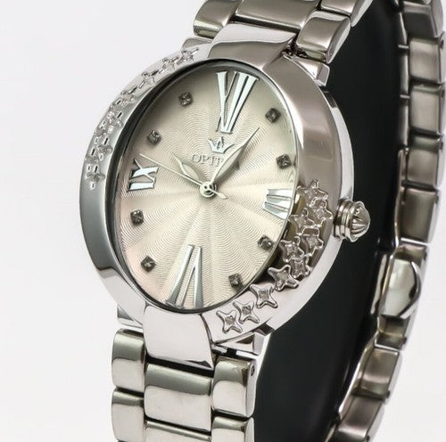 Optima • Reloj suizo de diamantes • OSL315-SS-D-1 • 28 diamantes blancos SI de 0,16 ct
