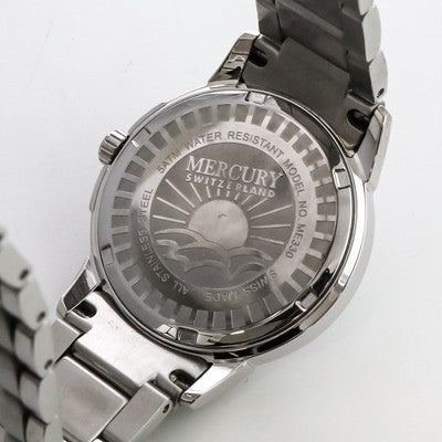 Mercury • Womens Swiss Diamond Watch • 0.45carat SI Clarity • 36mm ME330-SS-D-3