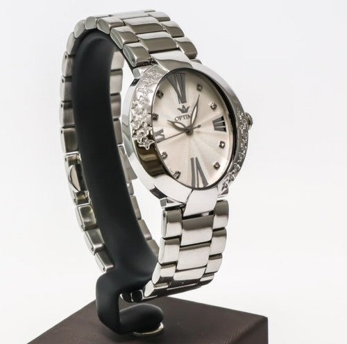 Optima • Reloj suizo de diamantes • OSL315-SS-D-1 • 28 diamantes blancos SI de 0,16 ct