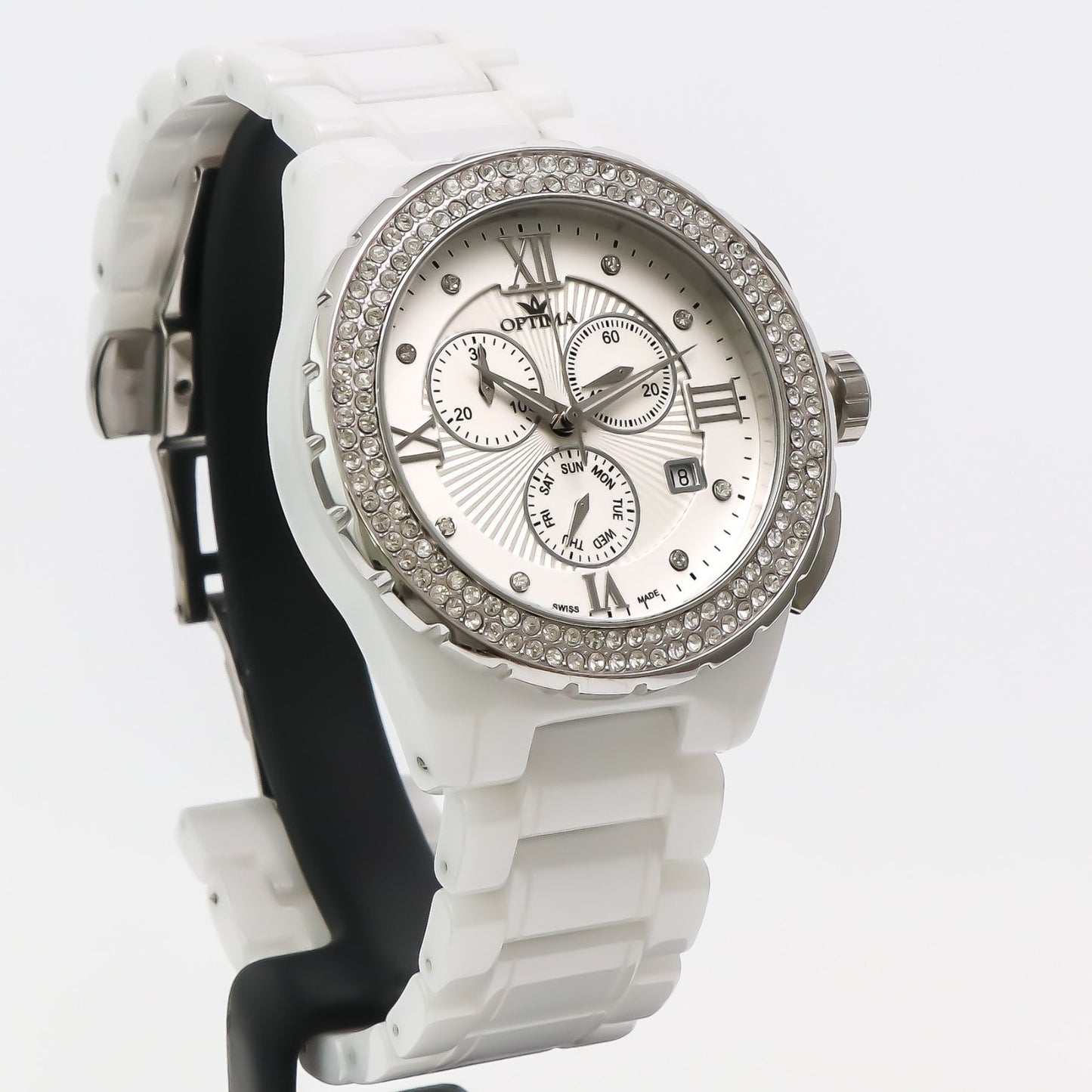 Optima • Swiss Chronograph Watch • Stainless Steel • 43mm • Quartz • 5ATM