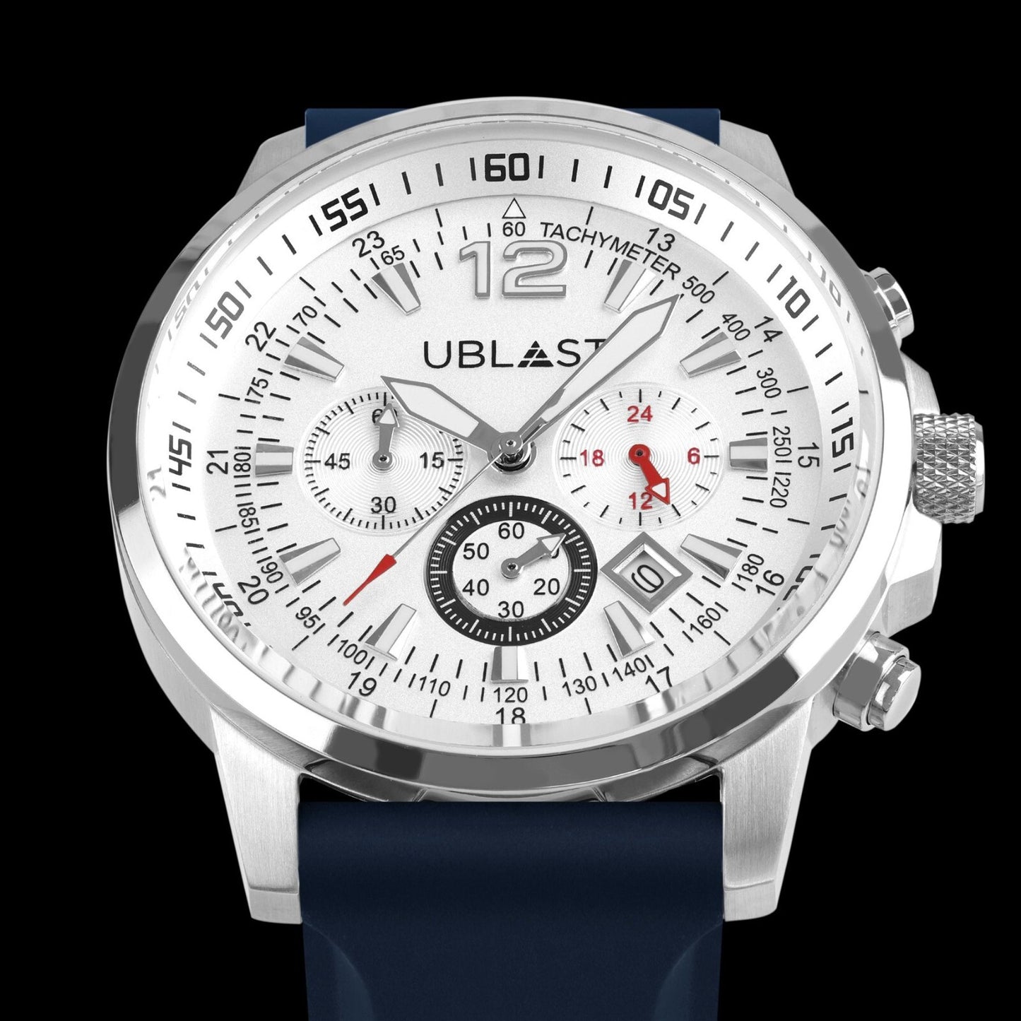 UBLAST • Street Race Chrono Watch • 43mm • Miyota OS20 • 10ATM • UBSR43CBWH