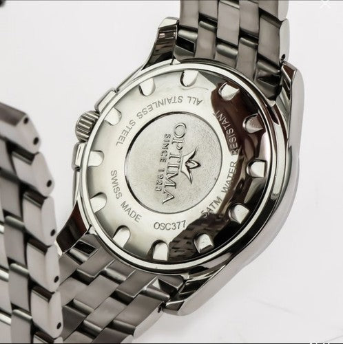 Optima • 48.15mm Swiss Chronograph Watch • Date • WR50M • Quartz • OSC377