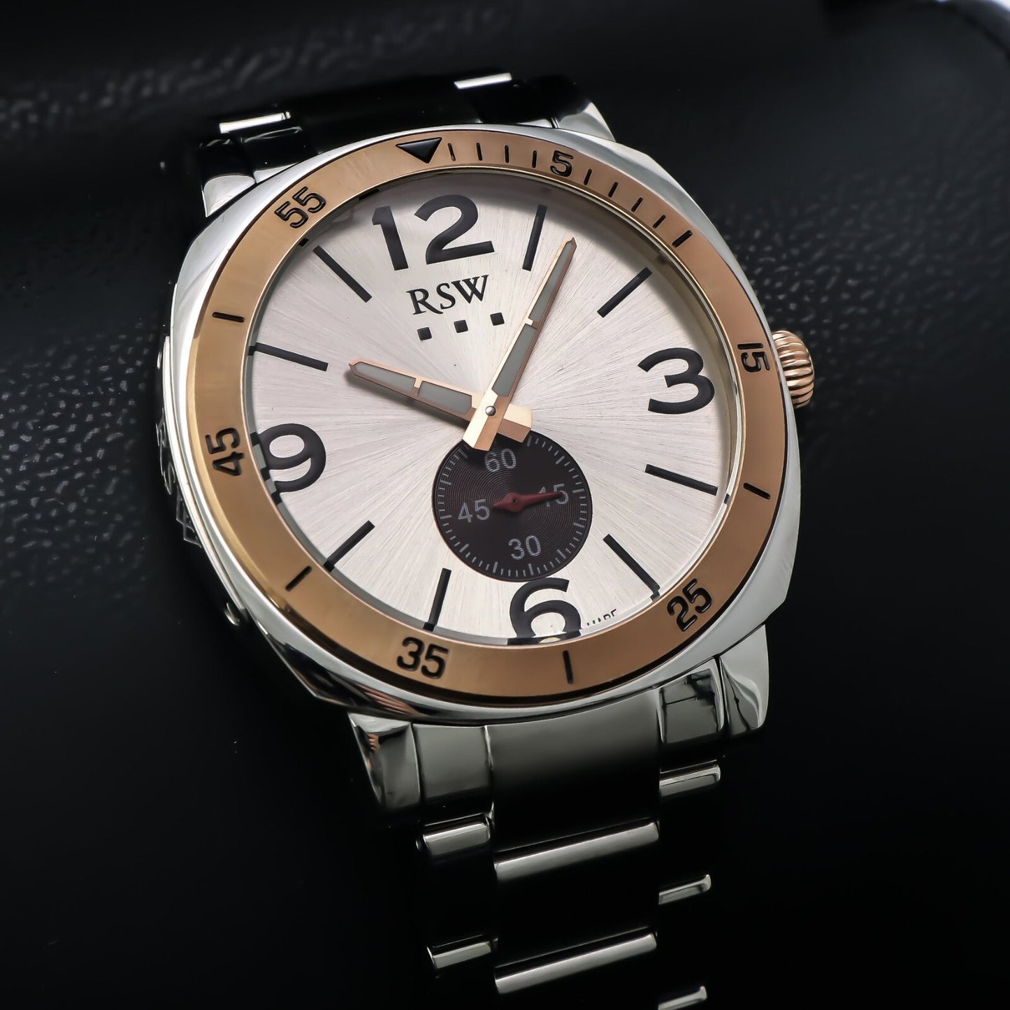 RSW • 45x42mm • Swiss Watch • WR50M • RSWM110-SR-1 • Countup Bezel