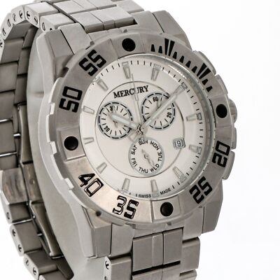MERCURY • Swiss Chronograph Watch • ME10225-SS • Date SubDay • Quartz • Men