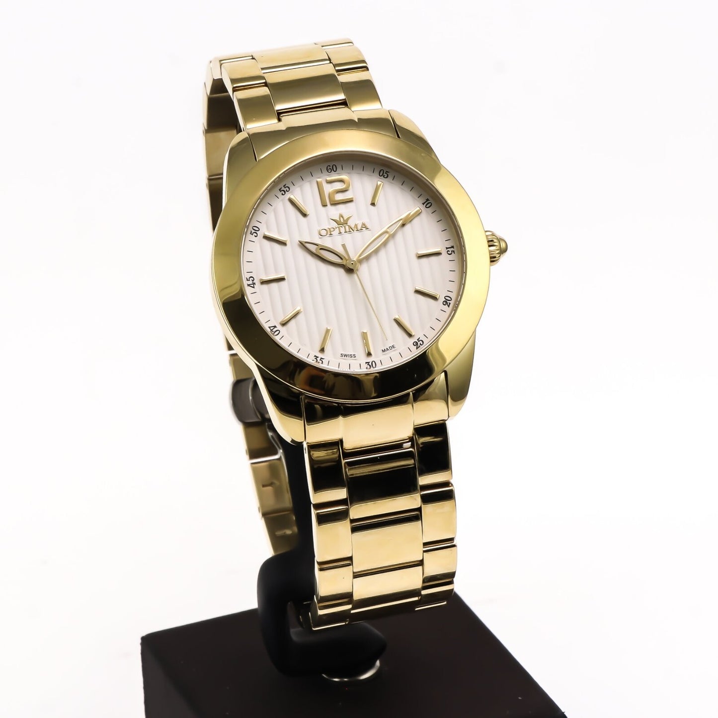 Optima • Reloj suizo • Acero inoxidable • 38 mm • Cuarzo • 3 ATM • OSL257