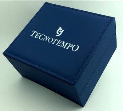 Tecnotempo "Full Moon" Calender & Moon Phase • Stainless Steel • Quartz • 41mm