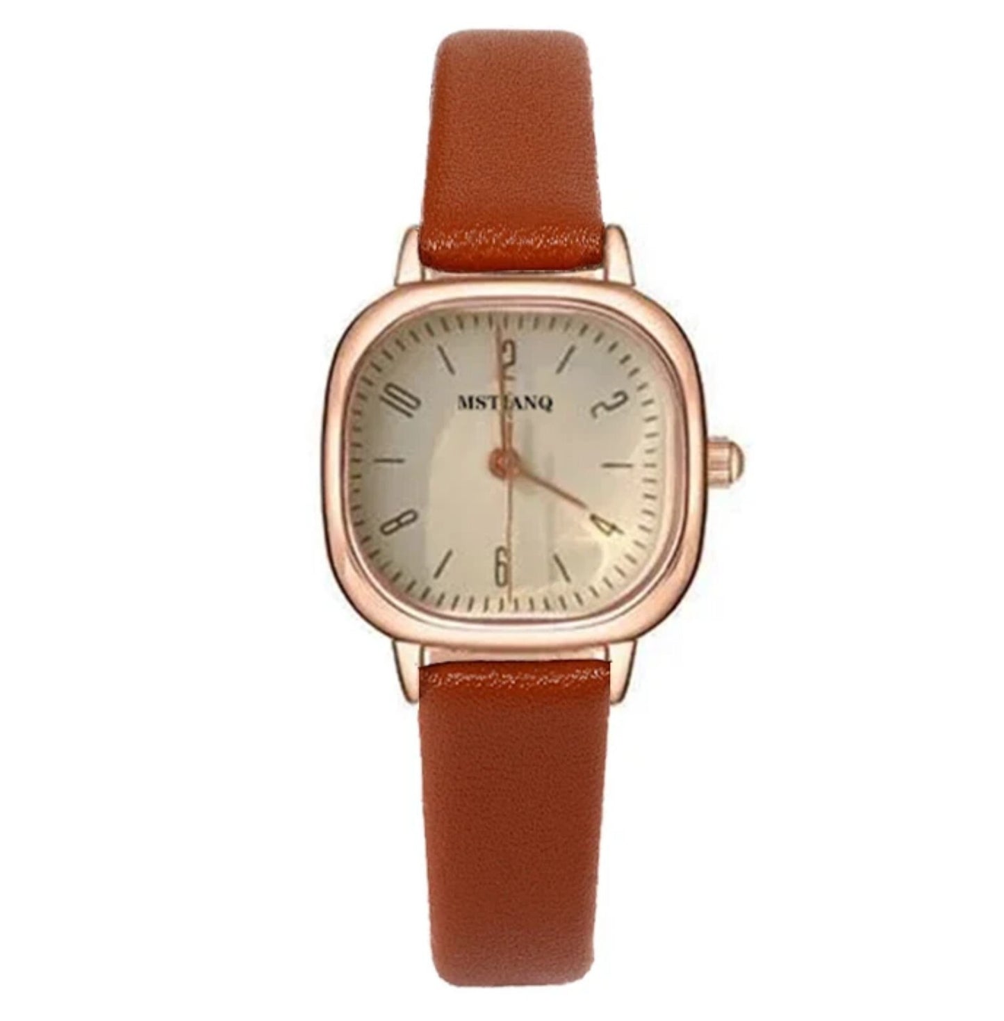 Womens Fashion Watch • 25mm • Quartz • 3ATM • Leather Strap • MsTianQ