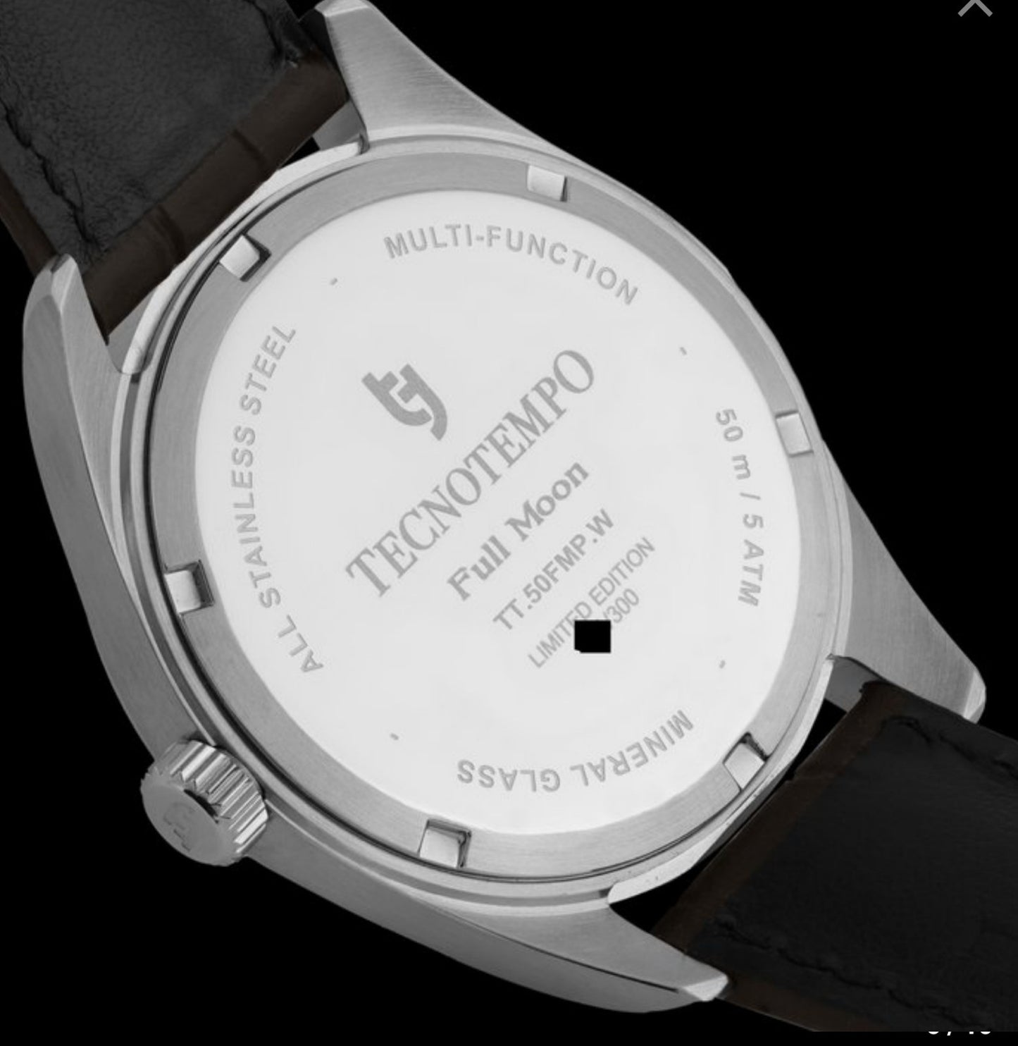 Tecnotempo "Full Moon" Calender & Moon Phase • Stainless Steel • Quartz • 41mm