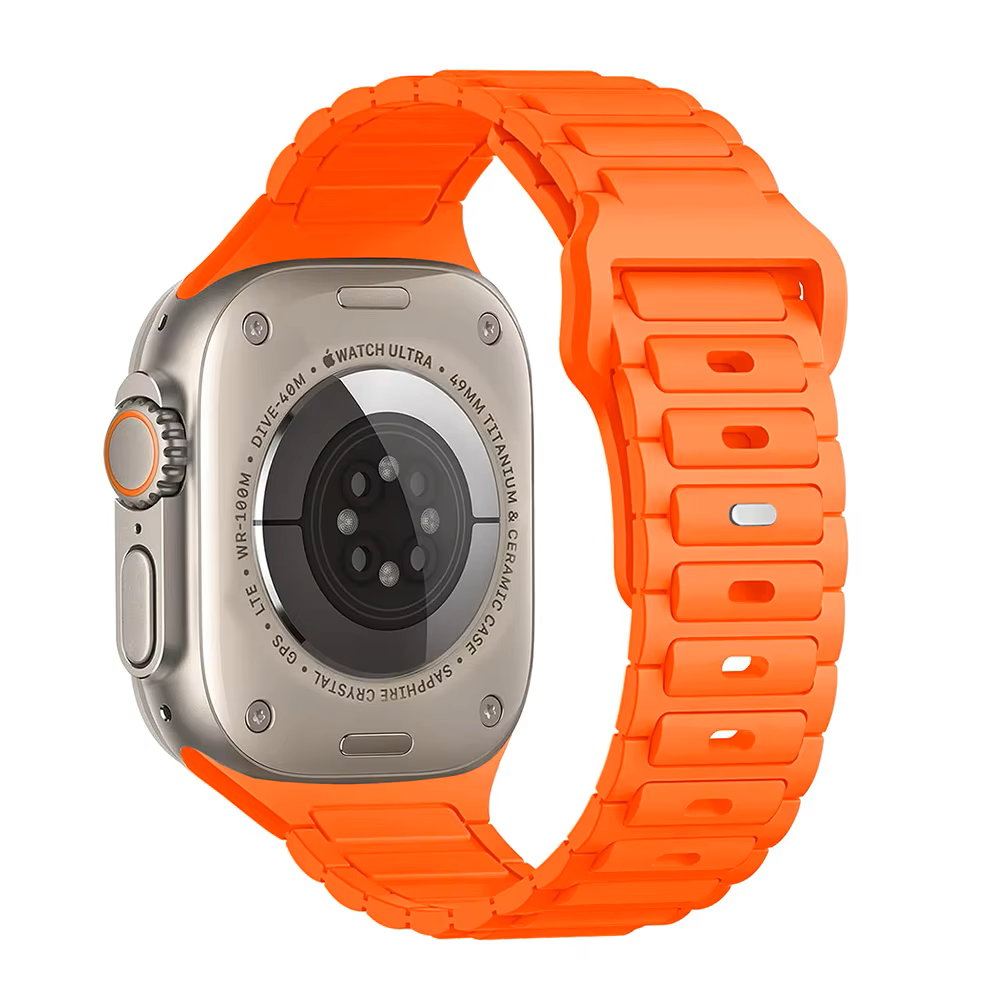 Easy Release • Sport Silicone Strap Compatible w Apple Watch 38/40/41 • 42/44/45