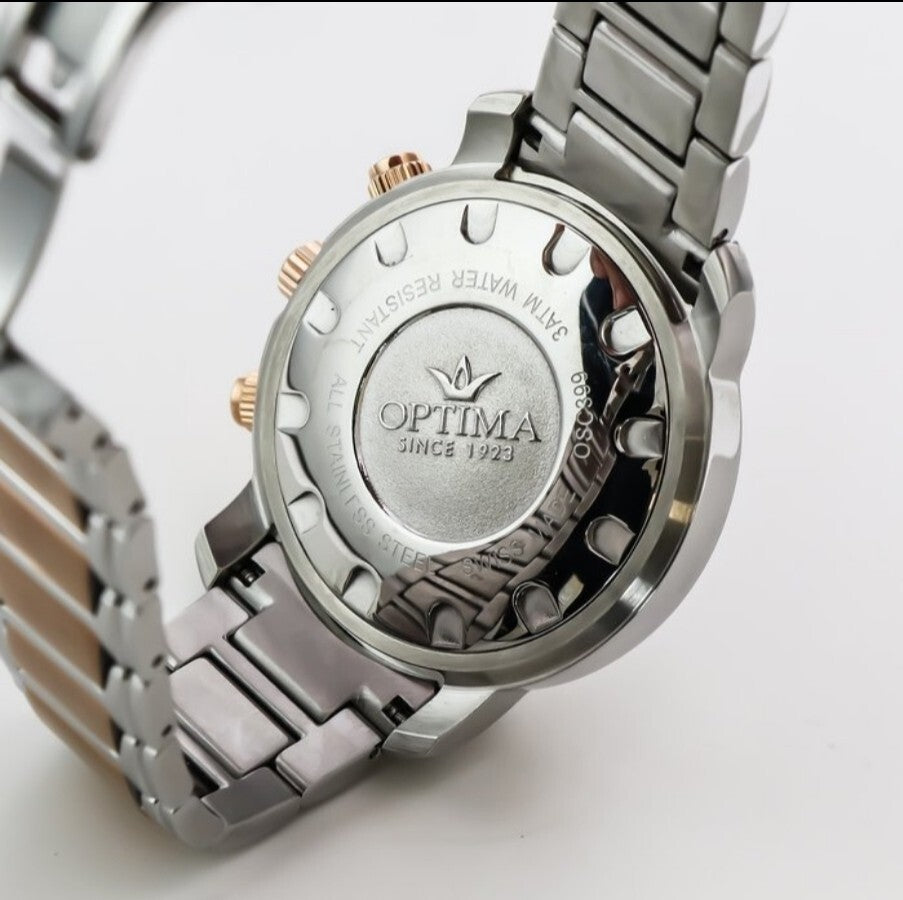 Optima •Swiss Chronograph Watch •OSC399-SR-1 • Day Date Quartz
