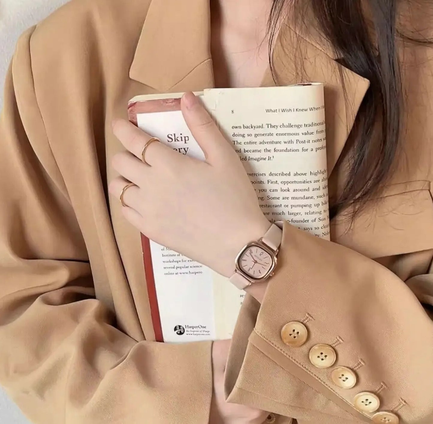 Womens Fashion Watch • 25mm • Quartz • 3ATM • Leather Strap • MsTianQ