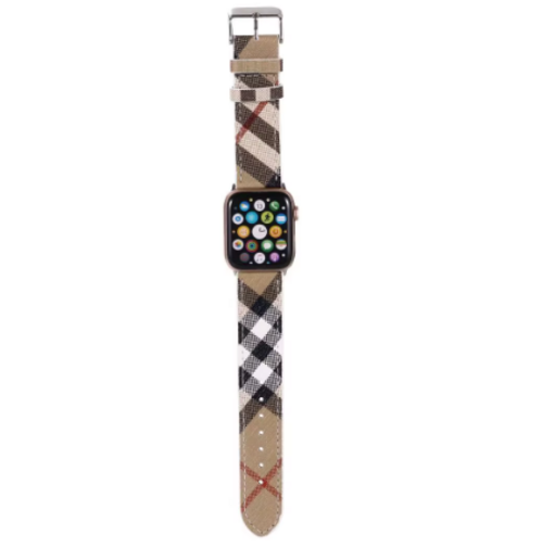 Luxury Leather Watch Band • Compatible with Apple Watch • Fits 38–49mm Series