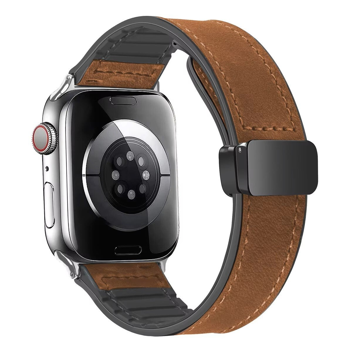 Leather Ultra Magnetic Buckle Strap • Apple Compatible 38/40/41 & 42/44/45/49mm