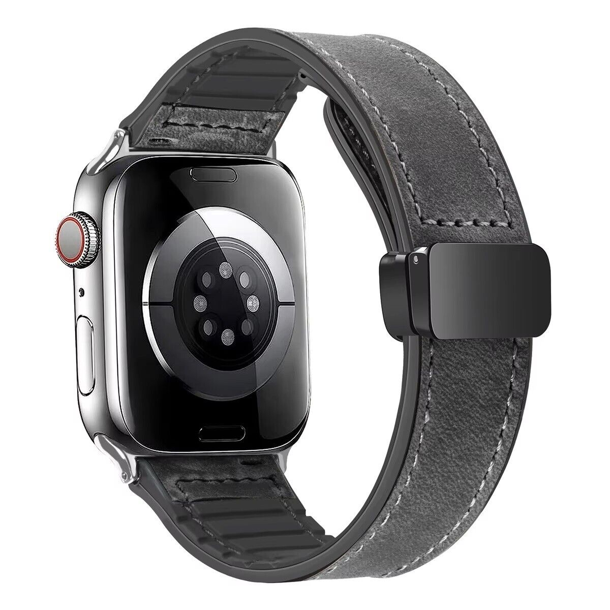 Leather Ultra Magnetic Buckle Strap • Apple Compatible 38/40/41 & 42/44/45/49mm