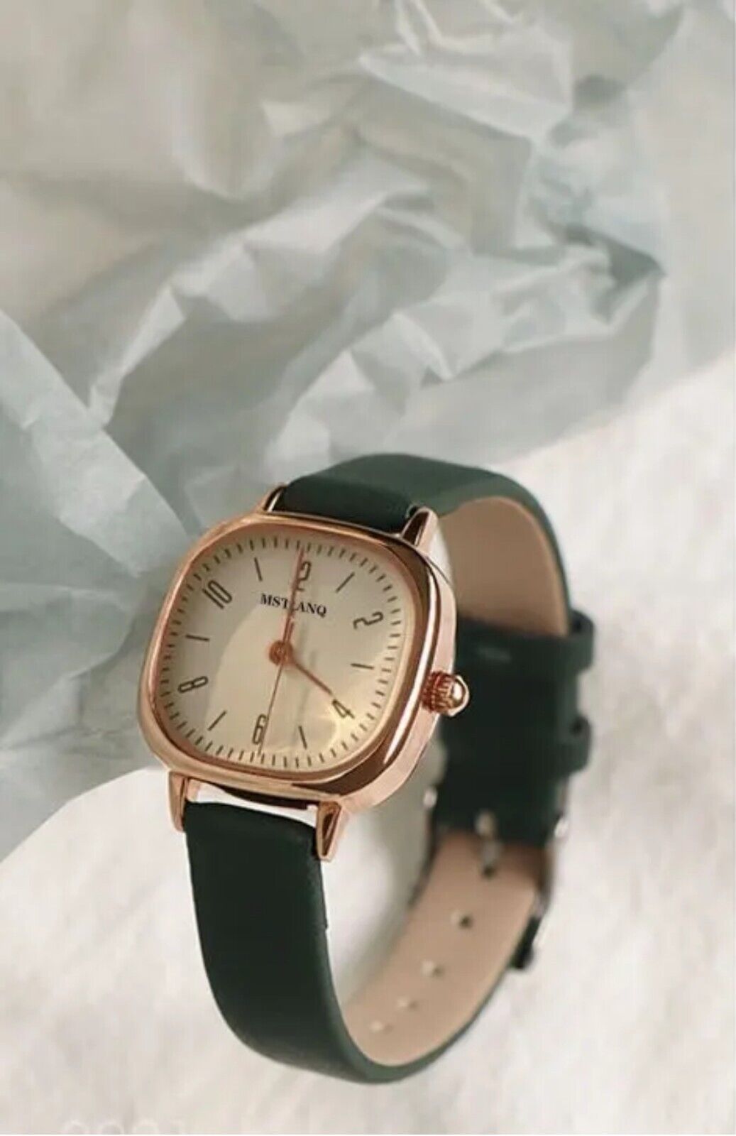 Womens Fashion Watch • 25mm • Quartz • 3ATM • Leather Strap • MsTianQ