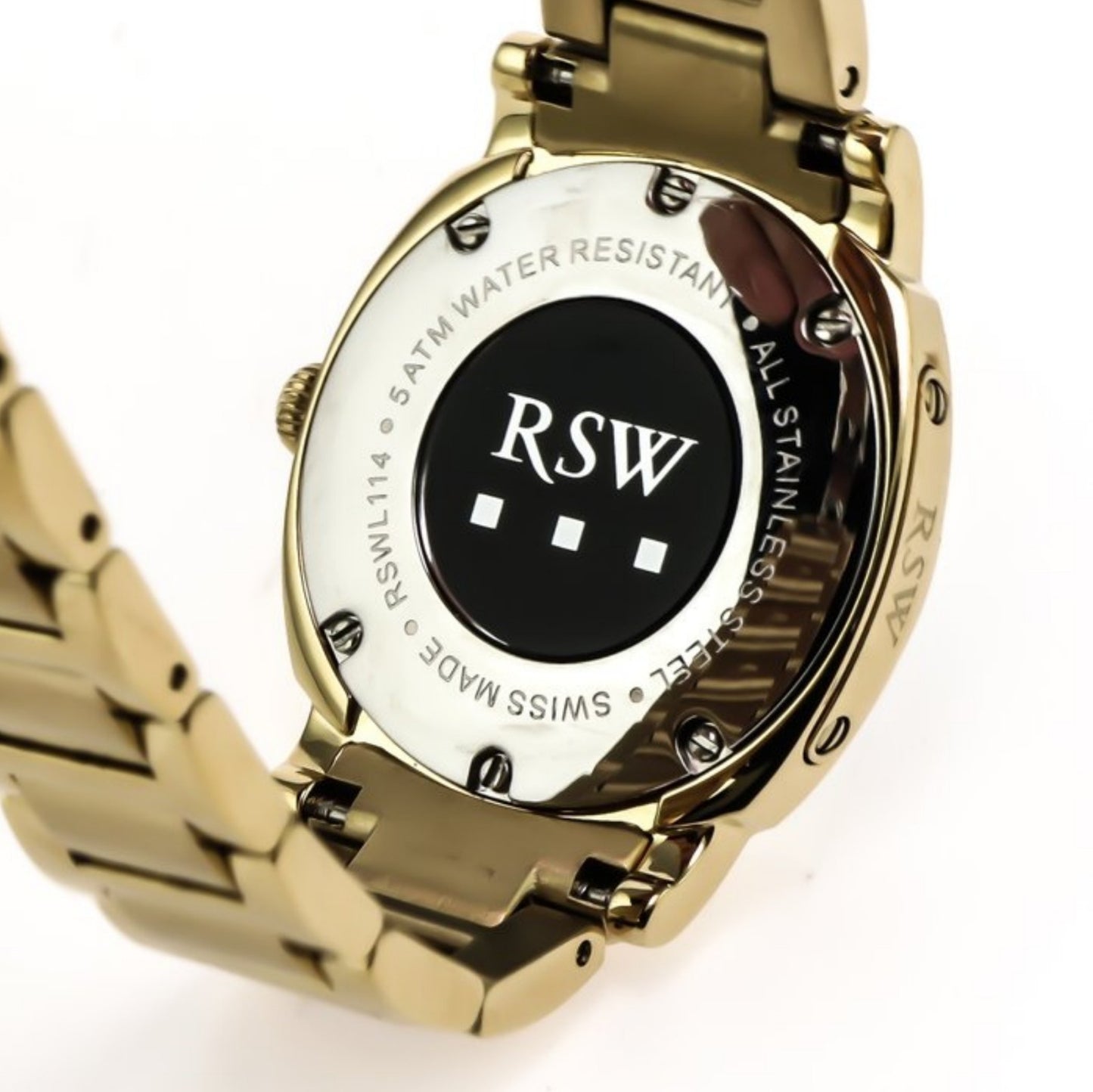 RSW • Swiss Watch • Stainless Steel PVD Gold • Quartz • 30mm • 5ATM • RSWL114
