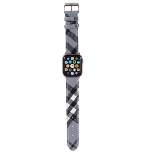 Luxury Leather Watch Band • Compatible with Apple Watch • Fits 38–49mm Series