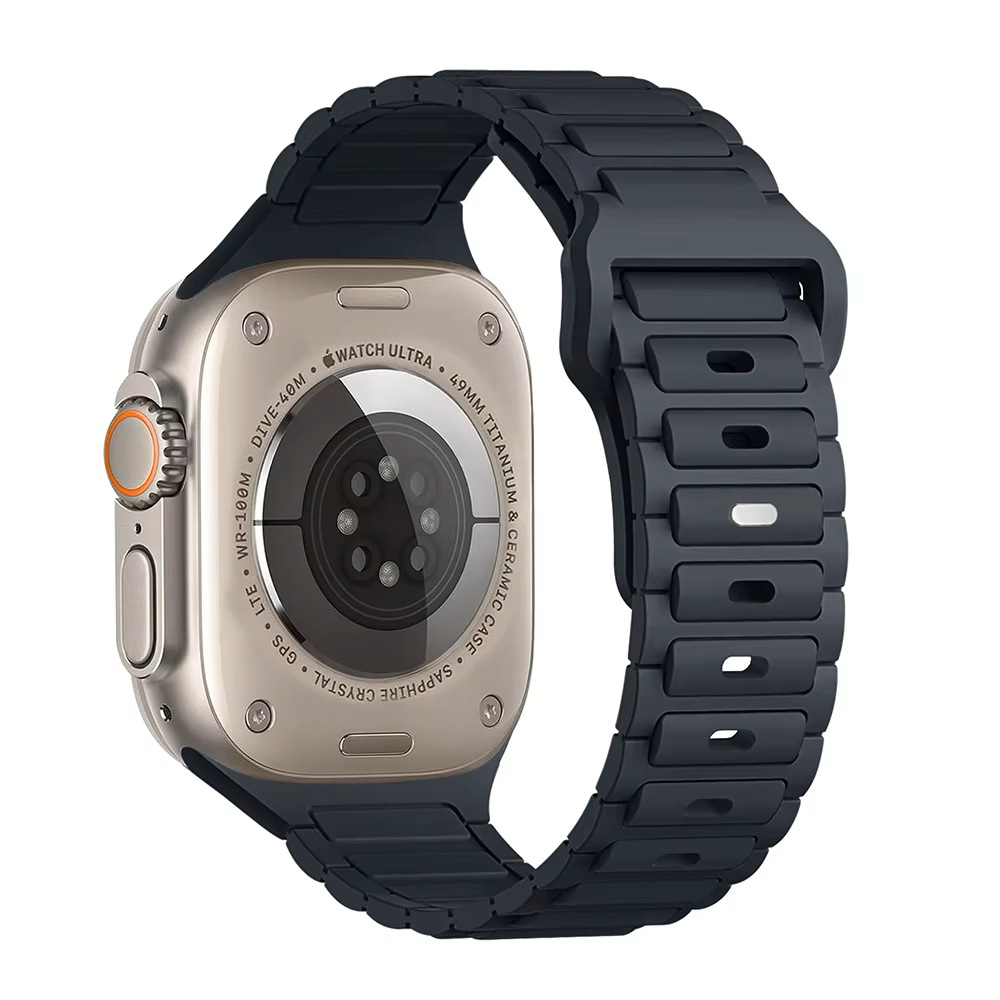 Easy Release • Sport Silicone Strap Compatible w Apple Watch 38/40/41 • 42/44/45