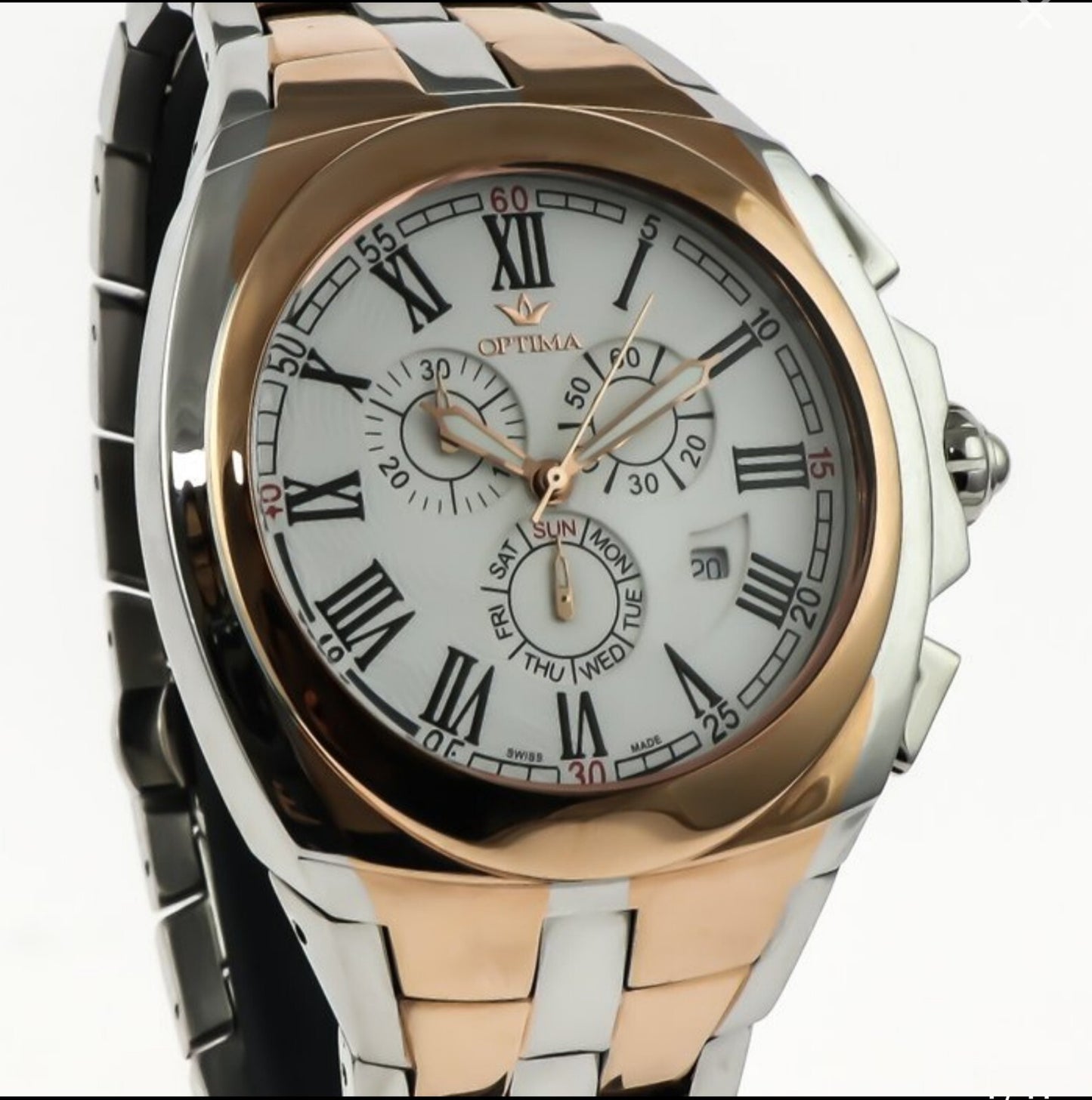 Optima • 45mm • Swiss Chronograph Watch • Date SubDay • 5 ATM • OSC292-SR-1