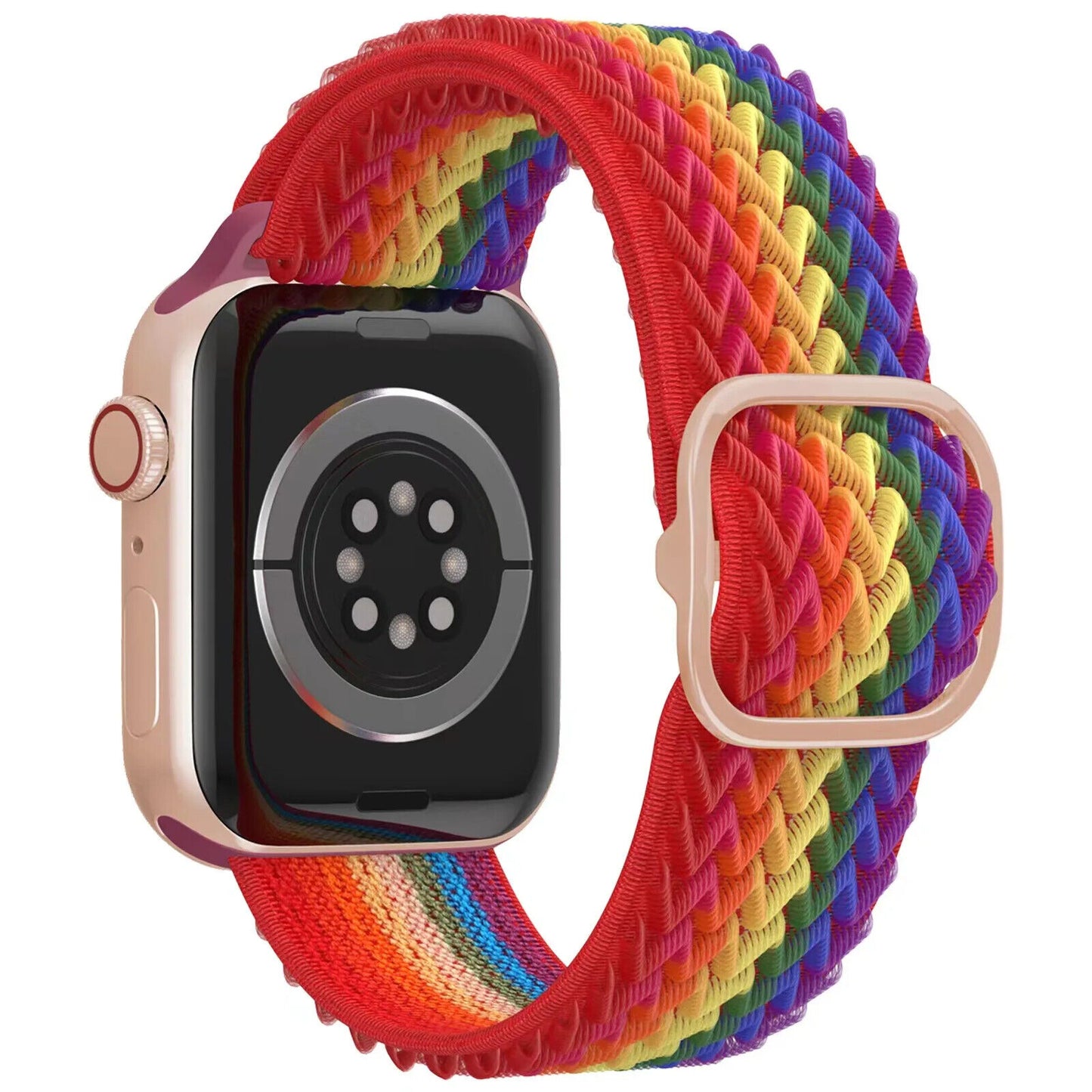 Adjustable Nylon Sport Band • Wave Pattern Strap • Apple Watch Compatible