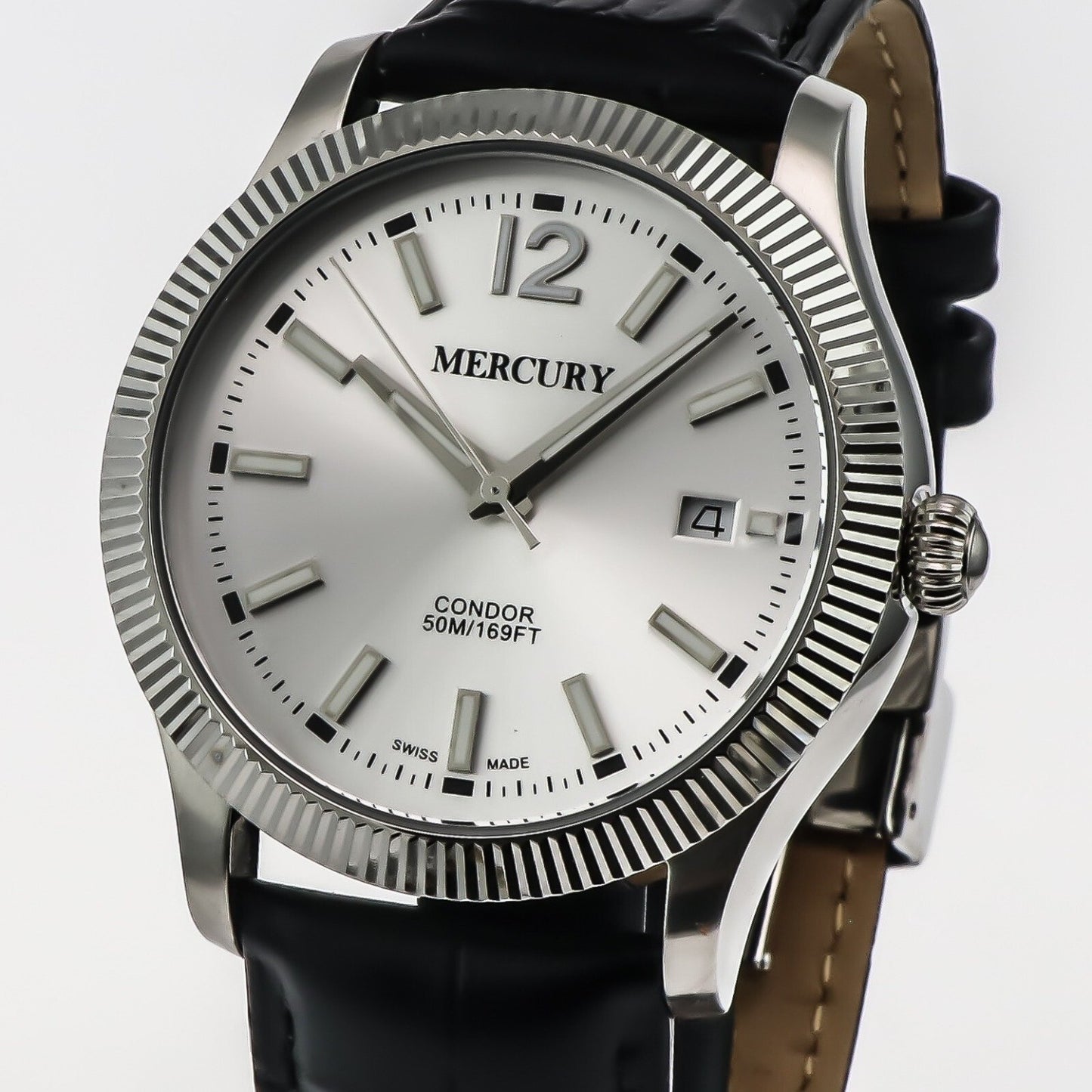 Mercury • Swiss Chronograp Watch • Stainless Steel • 45mm • Quartz • 5ATM