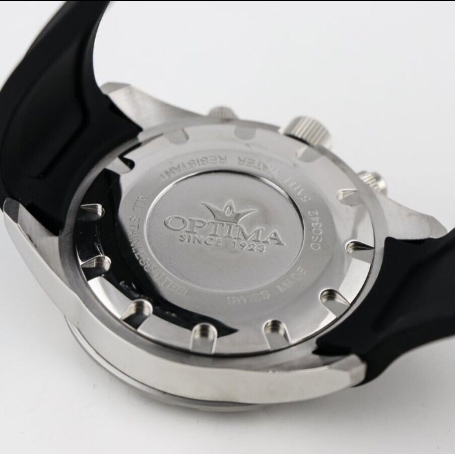 Optima • Swiss Chronograph Watch • Stainless Steel • Quartz OSC342-SX-4