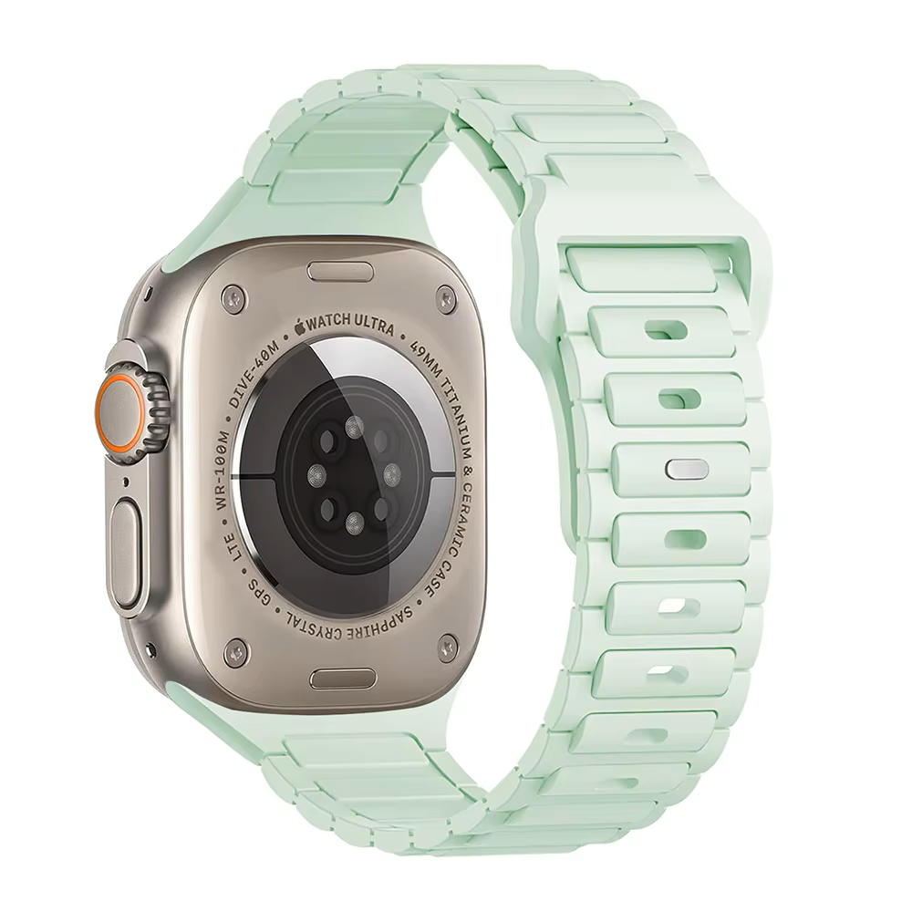 Easy Release • Sport Silicone Strap Compatible w Apple Watch 38/40/41 • 42/44/45