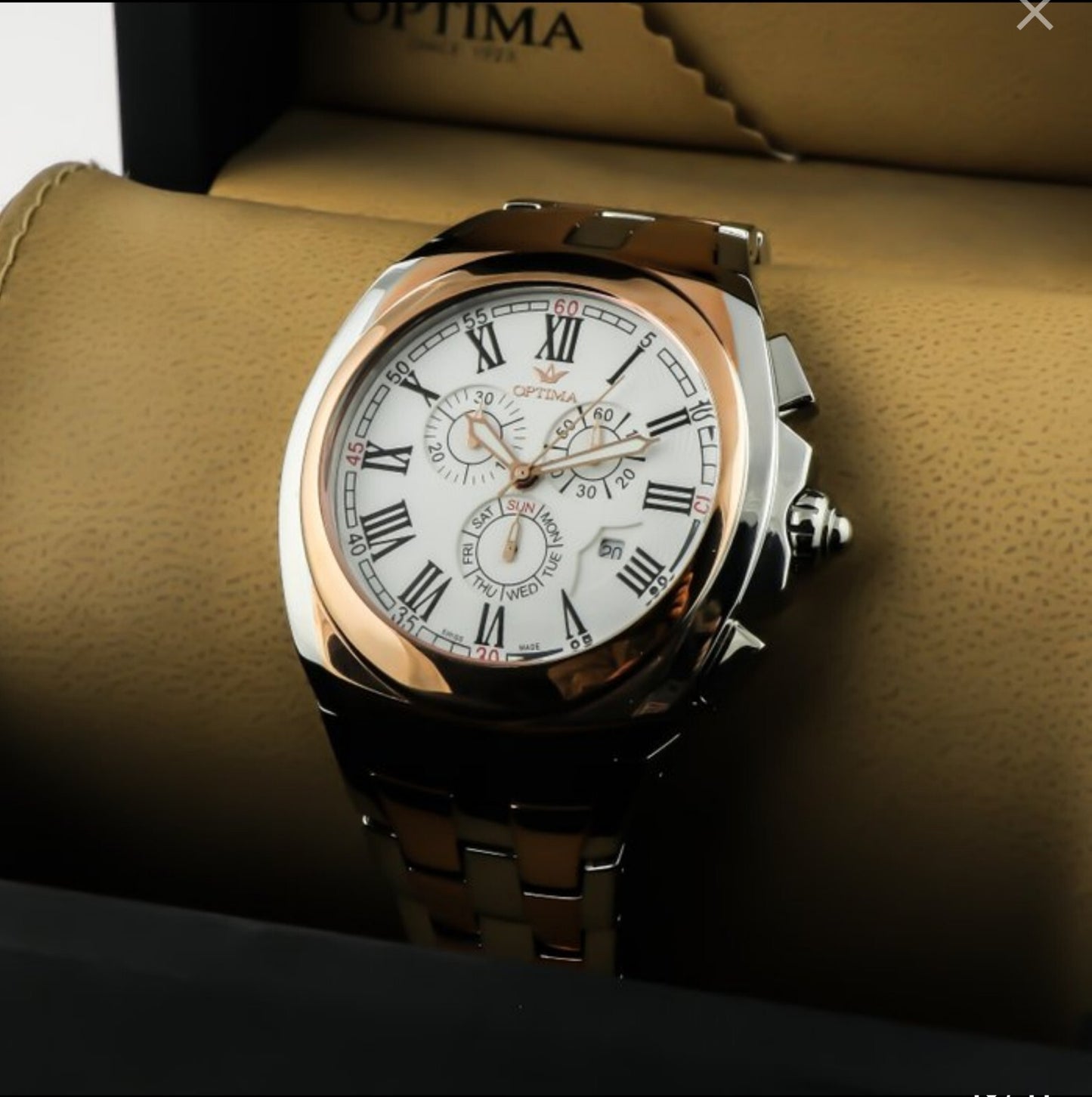 Optima • 45mm • Swiss Chronograph Watch • Date SubDay • 5 ATM • OSC292-SR-1
