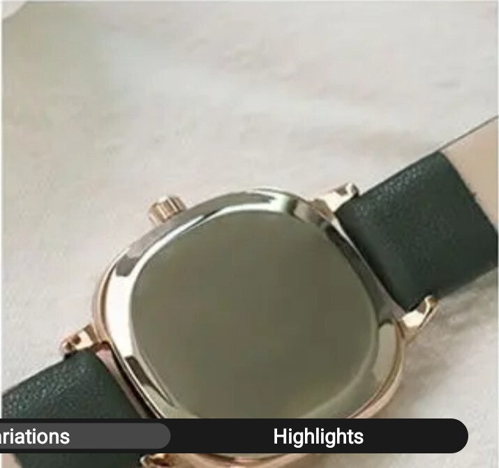 Womens Fashion Watch • 25mm • Quartz • 3ATM • Leather Strap • MsTianQ