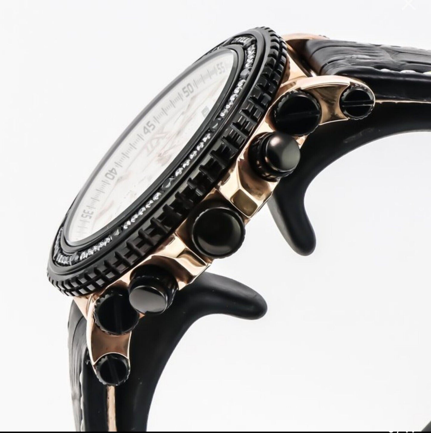 Mercury • 44mm • Swiss Chronograph Watch • ME10200-RBL-S-1 • Leather • Date...