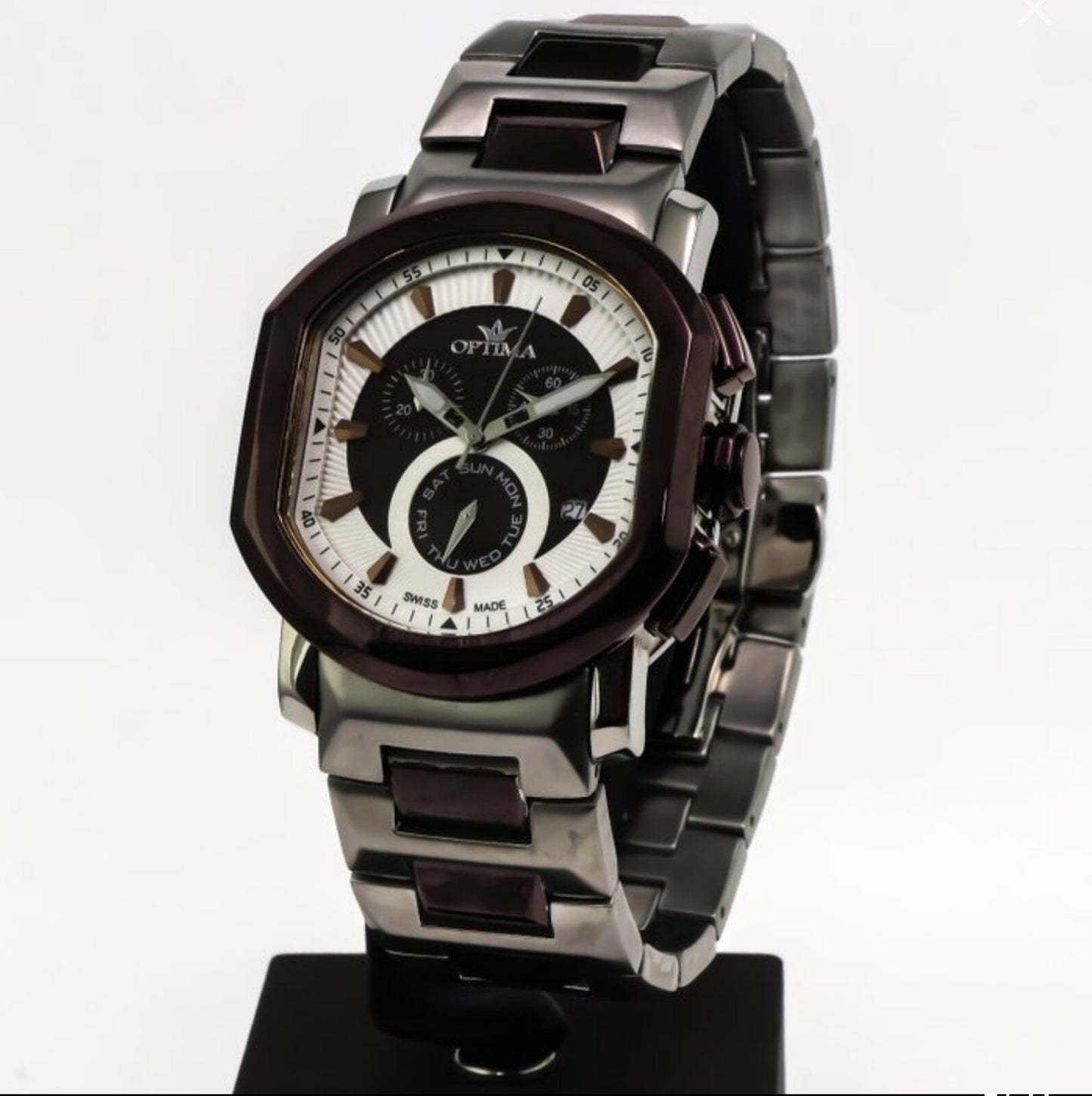 Optima • Swiss Chronograph Watch • 40x44mm • OSC243-SC-1 • Date SubDay