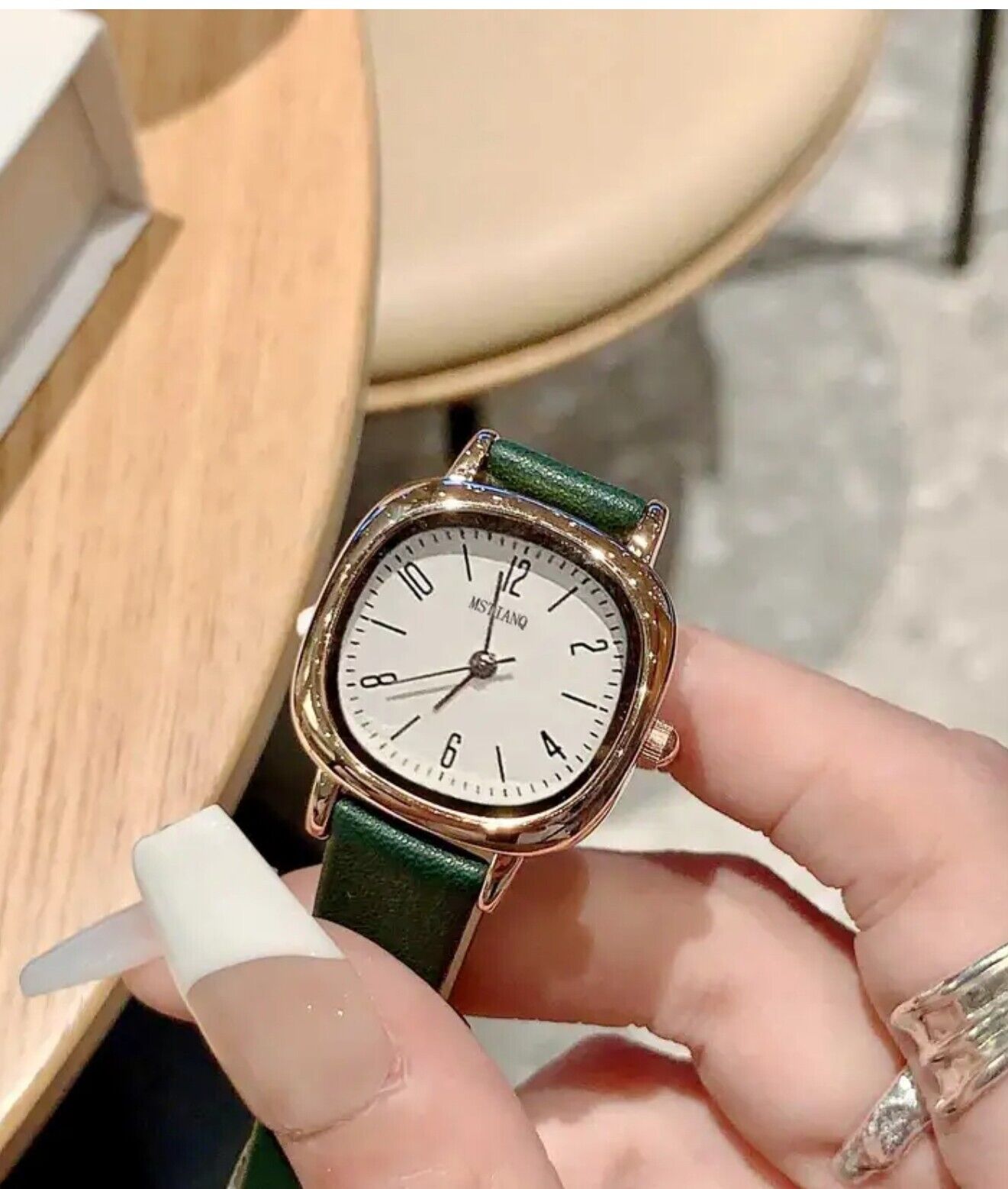 Womens Fashion Watch • 25mm • Quartz • 3ATM • Leather Strap • MsTianQ