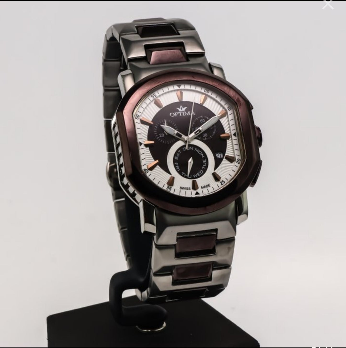 Optima • Swiss Chronograph Watch • 40x44mm • OSC243-SC-1 • Date SubDay