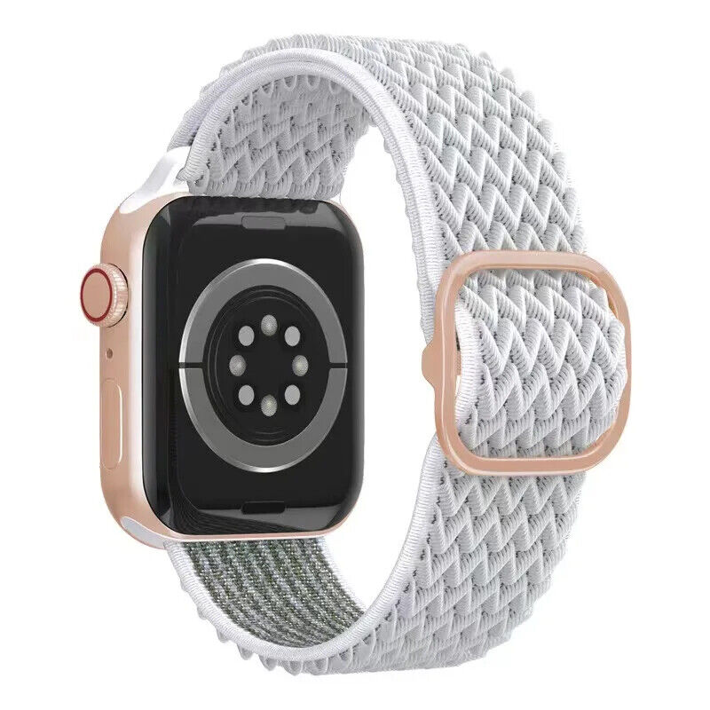 Adjustable Nylon Sport Band • Wave Pattern Strap • Apple Watch Compatible