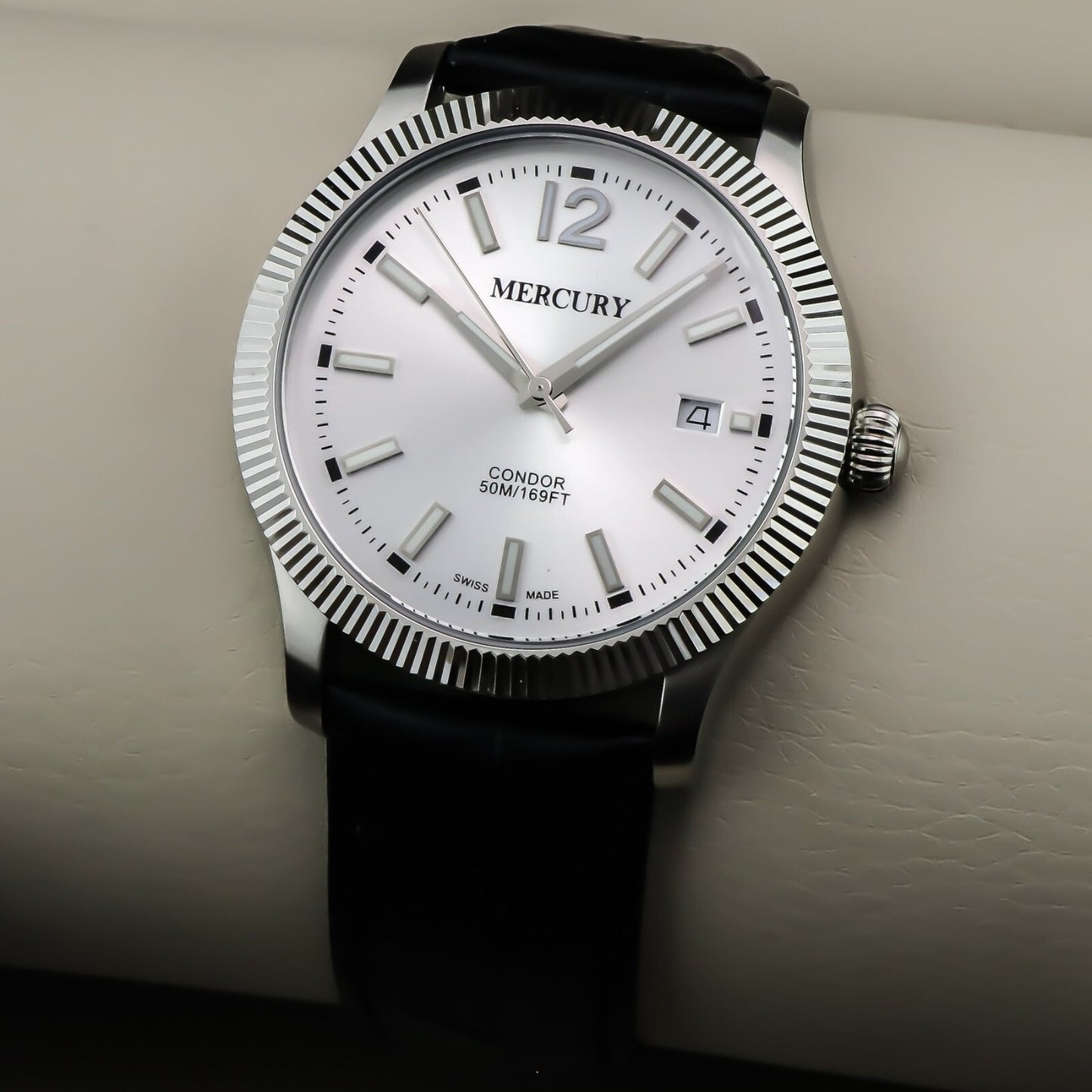Mercury • Swiss Chronograp Watch • Stainless Steel • 45mm • Quartz • 5ATM