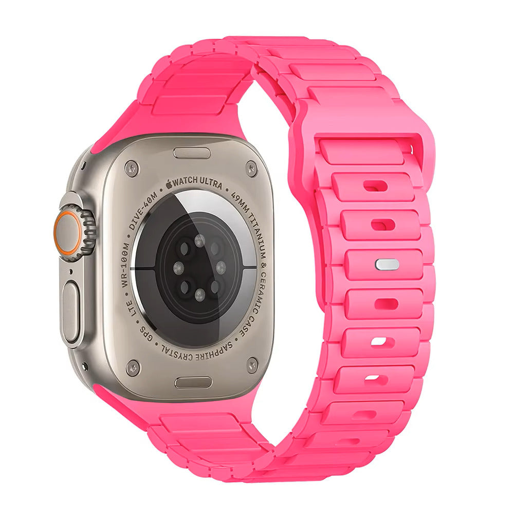 Easy Release • Sport Silicone Strap Compatible w Apple Watch 38/40/41 • 42/44/45