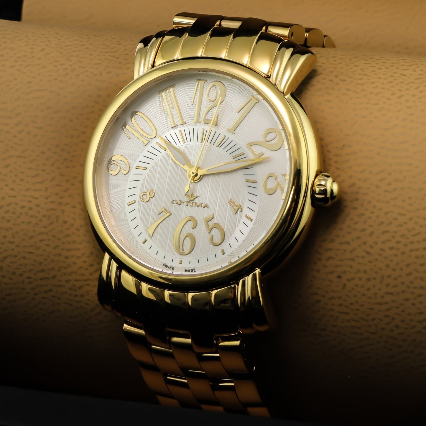 Optima • Reloj suizo • Acero inoxidable • 43 mm • Cuarzo • 3 ATM • OSM212