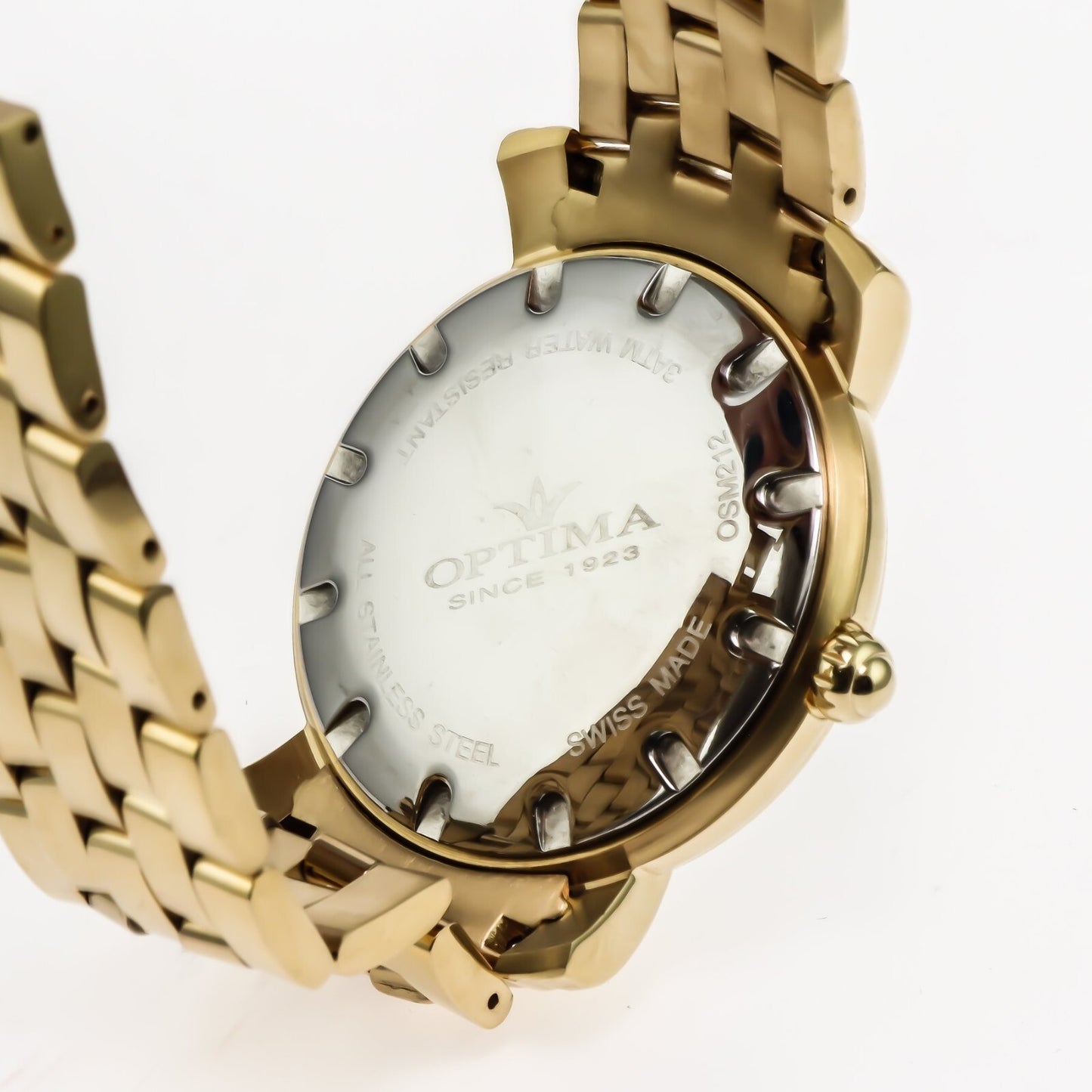 Optima • Reloj suizo • Acero inoxidable • 43 mm • Cuarzo • 3 ATM • OSM212
