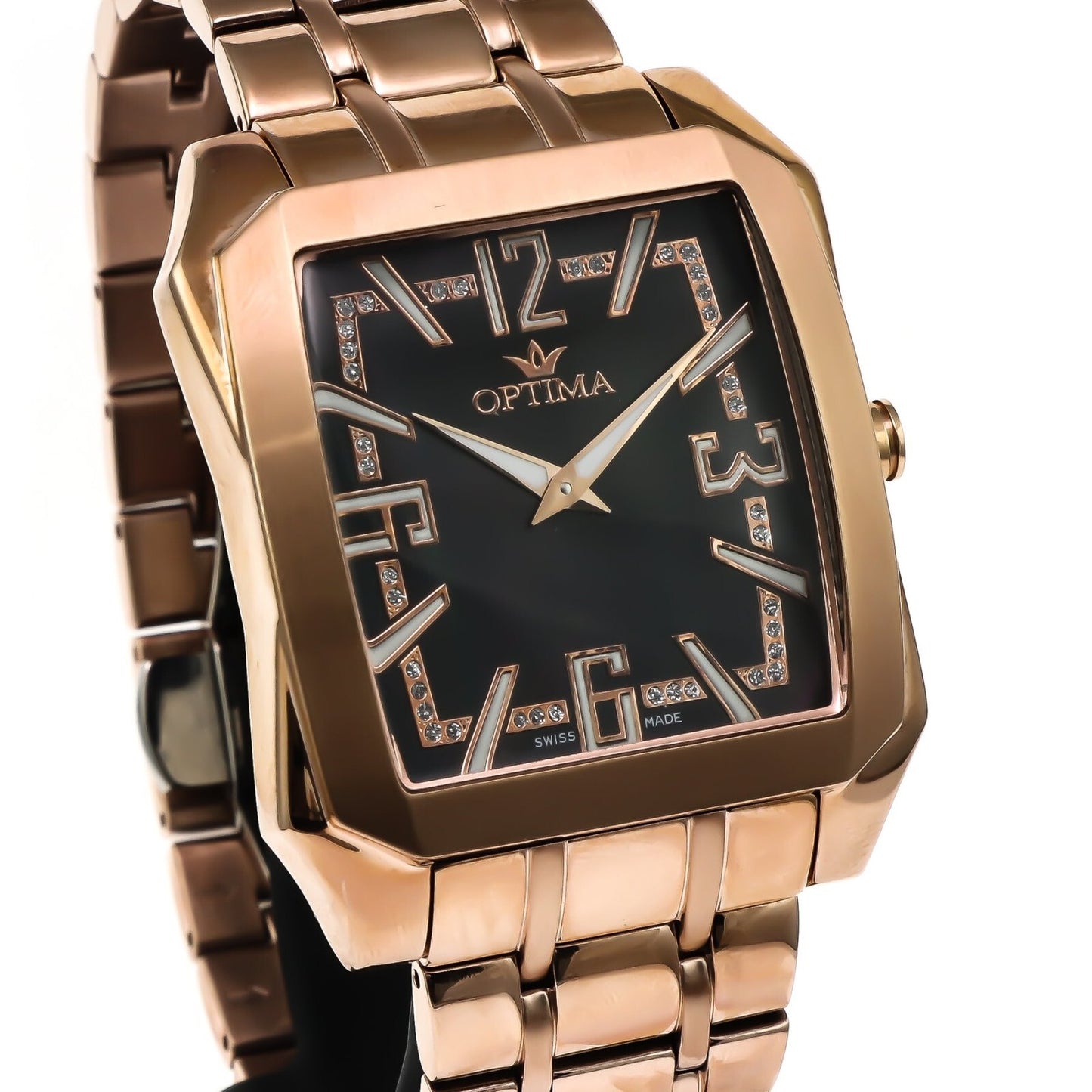 Optima • Reloj suizo • Acero inoxidable • 39 mm • Cuarzo • 3 ATM • OSM228