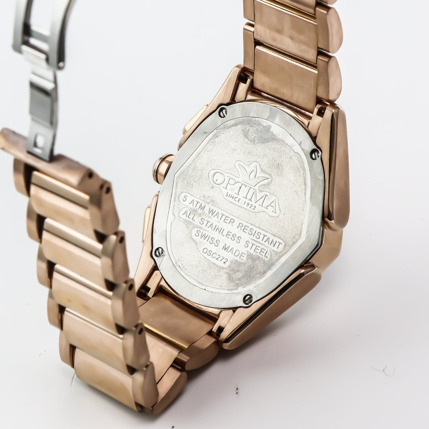 Optima • Swiss Watch • Stainless Steel • 42mm x 44.5mm • Quartz • 5ATM • OSC272