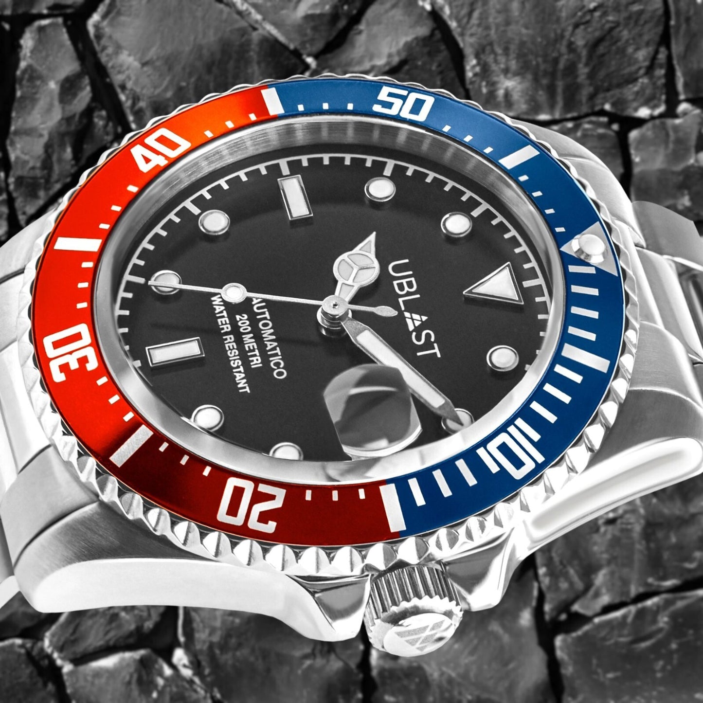 UBLAST • DIVER Watch • Stainless Steel • 40mm • Automatic Seiko NH35 • 20ATM