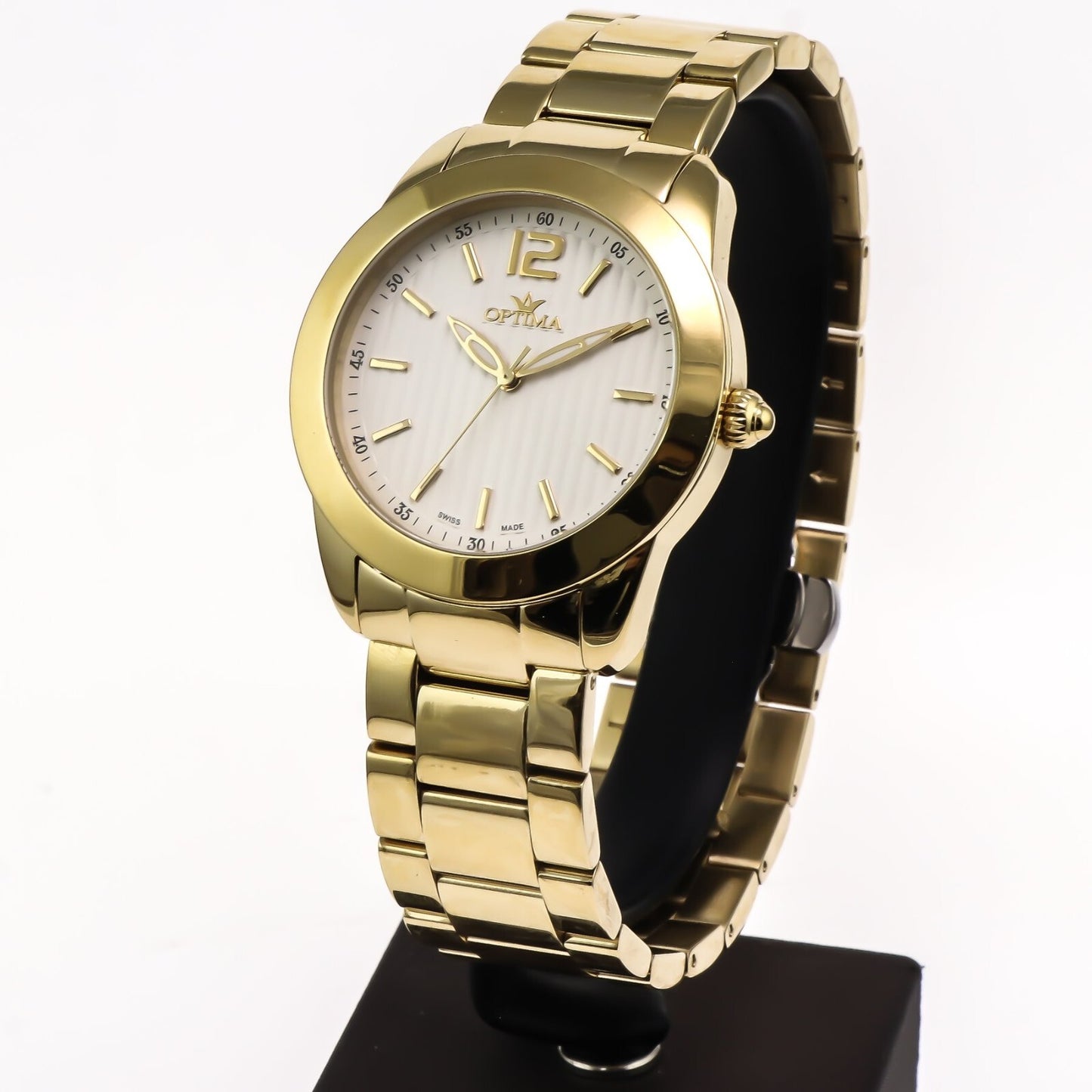 Optima • Reloj suizo • Acero inoxidable • 38 mm • Cuarzo • 3 ATM • OSL257
