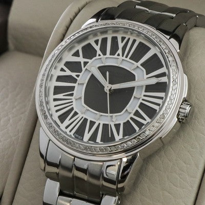 Mercury • Womens Swiss Diamond Watch • 0.45carat SI Clarity • 36mm ME330-SS-D-3
