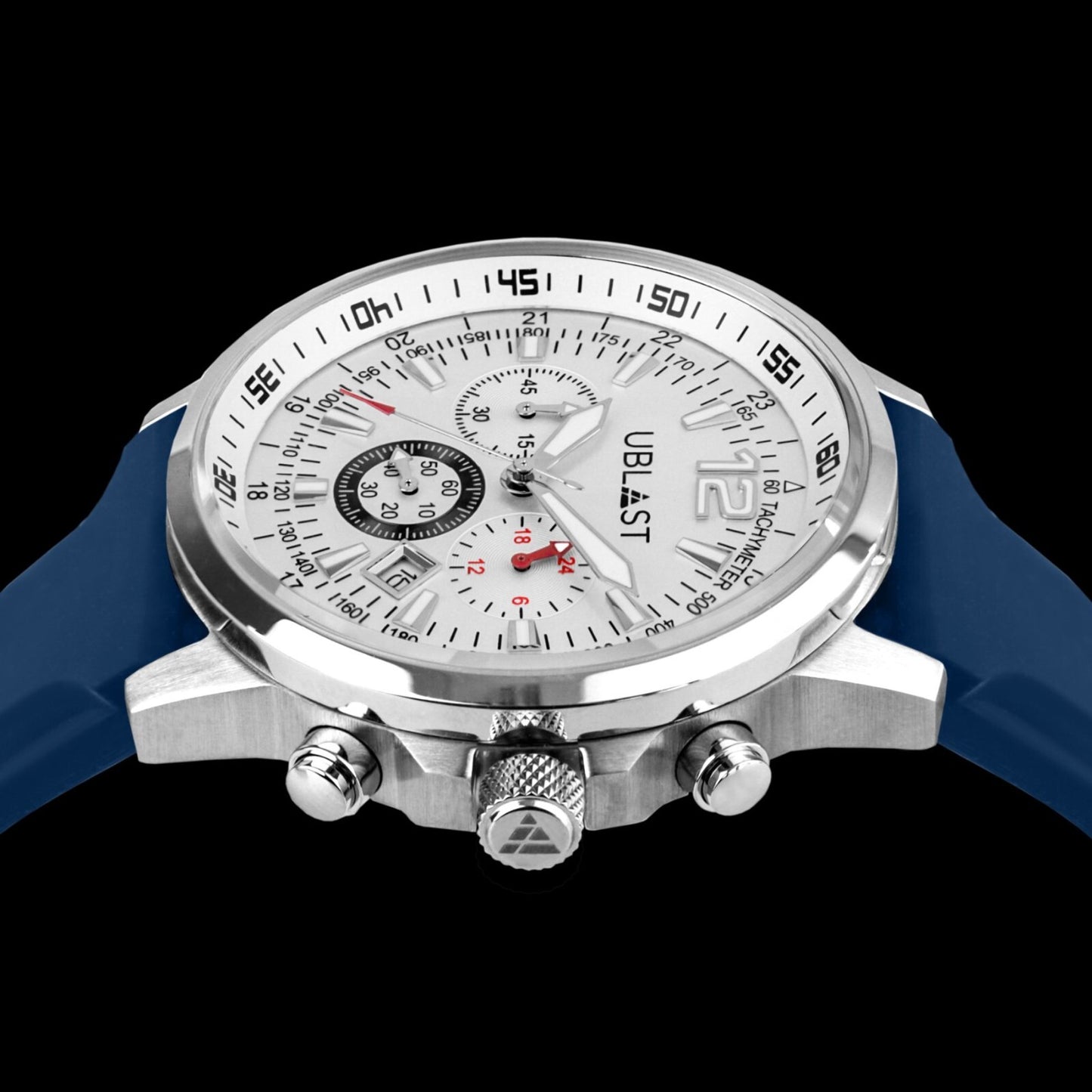 UBLAST • Street Race Chrono Watch • 43mm • Miyota OS20 • 10ATM • UBSR43CBWH